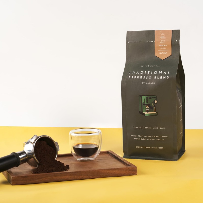 TRADITIONAL ESPRESSO BLEND - Vietnamese Pre-Ground Coffee (17.6 oz /