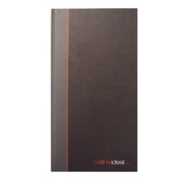 Collins Ideal Single Cash Manuscript Book - 192 Pages, Black