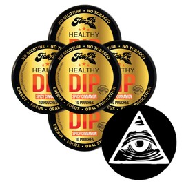 TeaZa Herbal Pouch Cinnamon 5 Cans with DC Crafts Nation Skin Can Cover - Illuminati