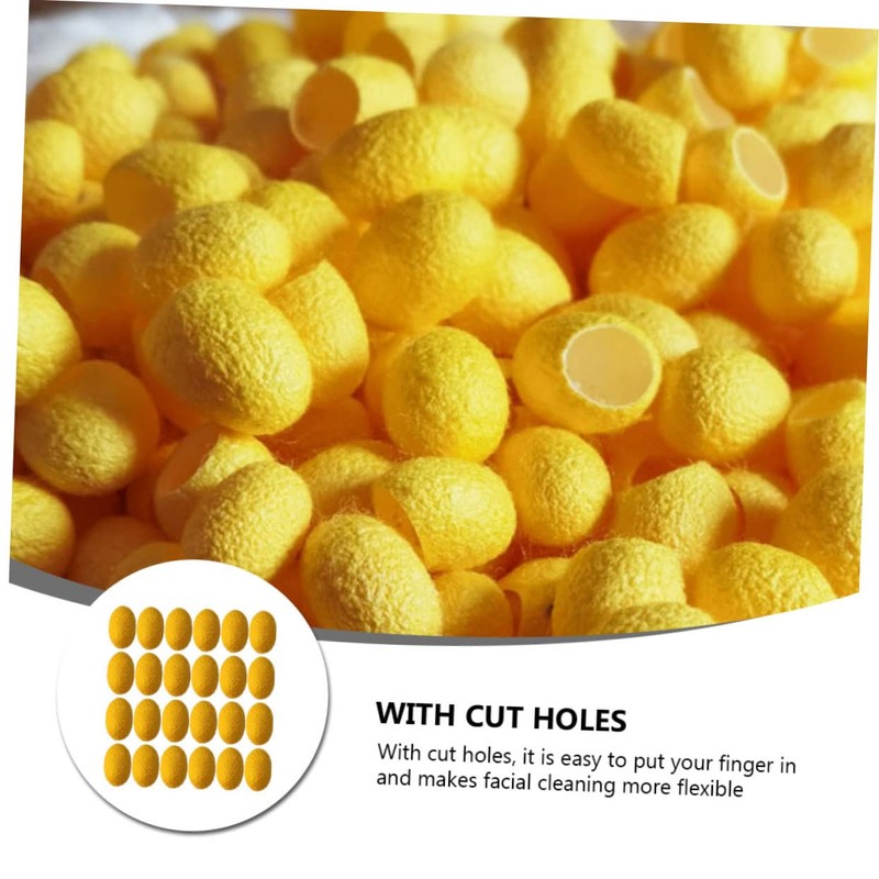 FOMIYES Deep Cleansing Face Scrub Natural Silk 50pcs Beauty Cleaning