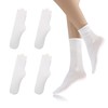 Feelorna 5 Pairs Women’s Thin Crew Socks, Soft Casual Ankle