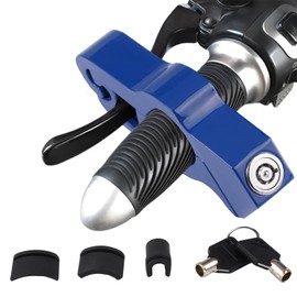 Robust Motorcycle Lock, Aluminium Alloy Brake Disc Lock Motorcycle Adjustable Motorcycle Handlebar Lock Universal Escooter Lock with 2 Keys for Scooters Moped Scooters Bicycle ATVS