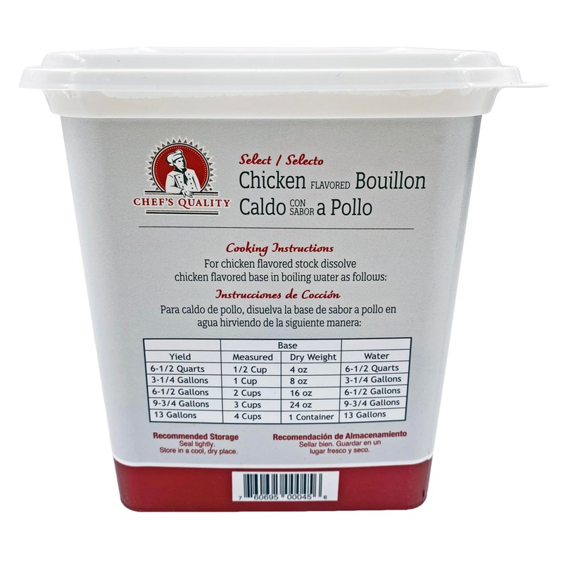 Chef's Quality Select Chicken Flavor Base 2Lbs (908g)