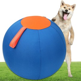 Shrandi Horse Herding Ball - 25" Cover with Straps, Australian Shepherd, Cattle Dogs, Collie & Herding Dog, Giant Jolly Ball for Play