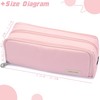 Vocuer Large Capacity Special Aesthetic Pencil Case Organizer with 3