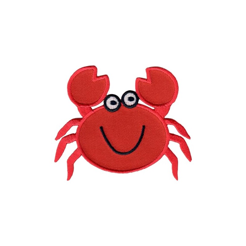PatchMommy Crab Iron On Patch - Appliques for Kids Children