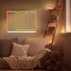 2025 Acrylic Desk Calendar with Light, 13.7"X10" LED Note Board