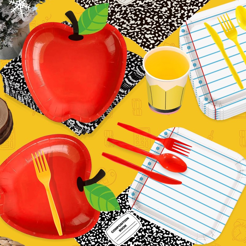 151pcs Back to School Plates Napkins First Day of School
