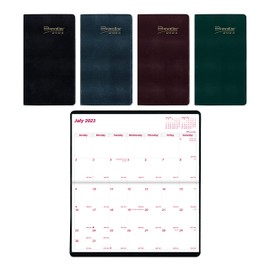 Brownline Essential Monthly Pocket Planner, 18 Months, July 2023 to December 2024, Stitched Binding, 6.5" x 3.5", Assorted Colors (CA12.AST-24)