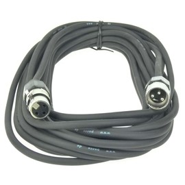 Paccs Microphone Cable 10 m Black XLR Male to XLR Female Balanced Audio Cable DMX OFC Copper
