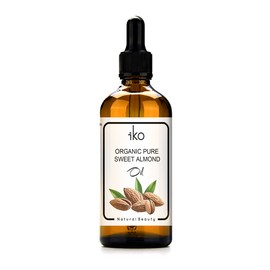 IKO Organic Pure Sweet Almond Oil Cold Pressed 100ml/Minyak Badam Manis Tulen Organik Cold Pressed 100ml