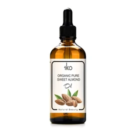 IKO Organic Pure Sweet Almond Oil Cold Pressed 100ml/Minyak Badam Manis Tulen Organik Cold Pressed 100ml