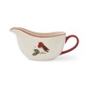 Cooksmart Christmas Robins Retreat Stoneware Gravy Boat