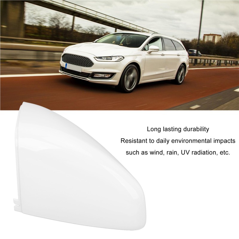 Rearview Mirror Cap White Weatherproof Wing Mirror Cover for Mondeo
