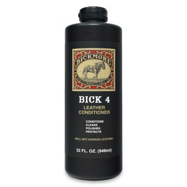 Bickmore Bick 4 Leather Conditioner 32 Fl Oz - Best Since 1882 - Leather Cleaner & Conditioner - Restore Polish & Protect All Smooth Finished Leathers