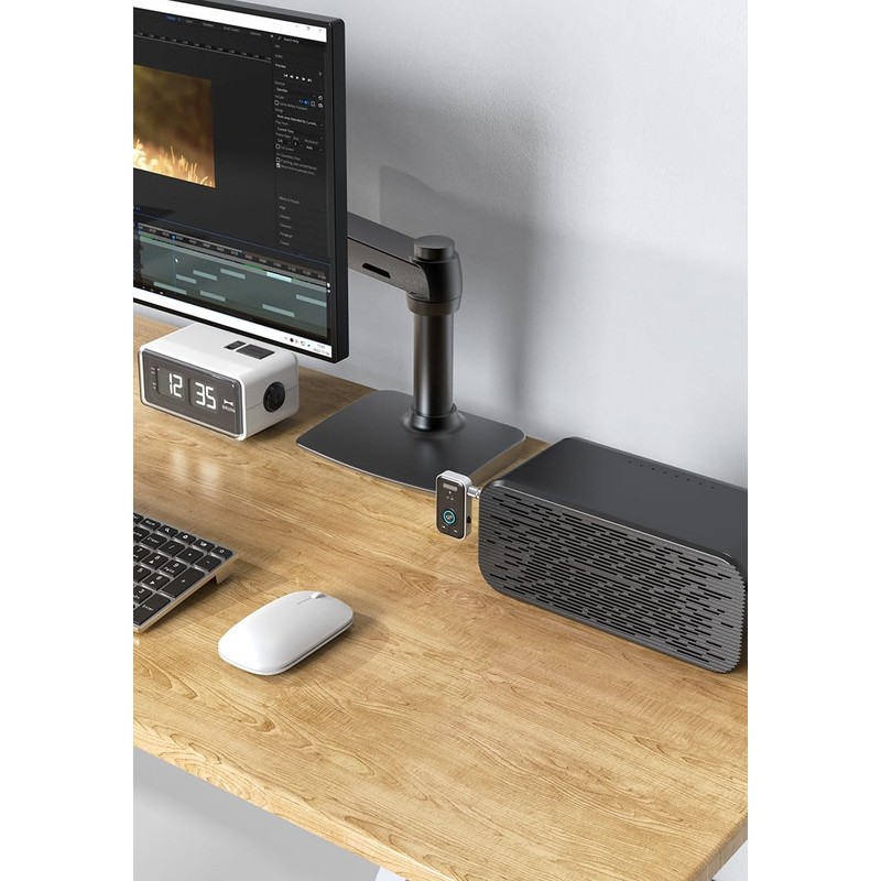 Bluetooth 5.3 Car AUX Audio Adapter Receiver Transmitter AUX Wireless