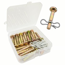 Qloby Qloby 20 Pack Upgraded Shear Pins and Cotter Pins for Snowblower, 738-04124A and 714-04040 Replacement Shear Pin Kits Compatible with MTD Craftsman Cub Cad Troy Bilt SnowBlowers