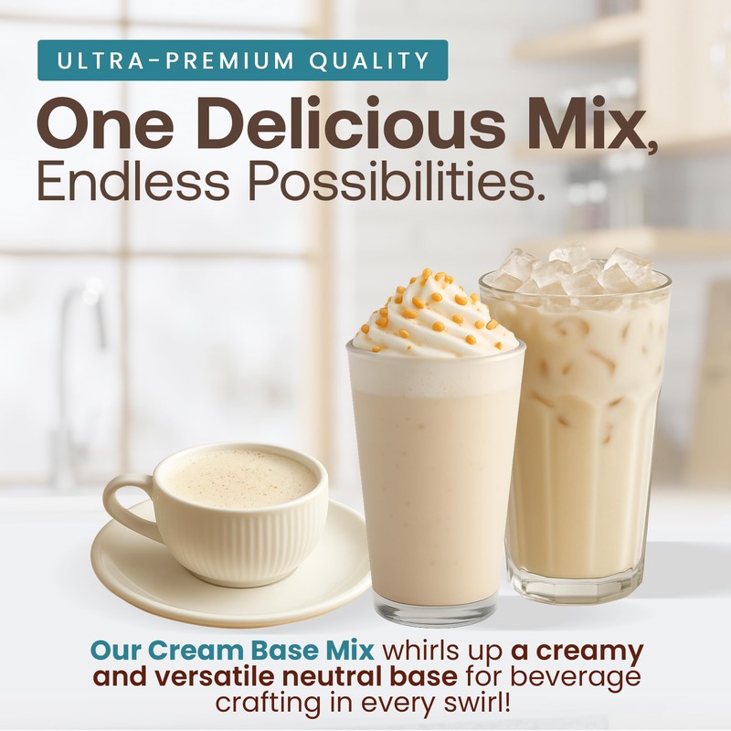 Dr. Smoothie Café Essentials Cream Base – No Artificial Colors,