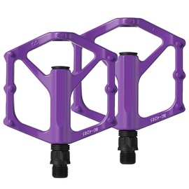 Kisangel 1 Pair Aluminum Alloy Bike Pedals Bicycle Pedals Cycling Wide Platform Flat for Road Cycling Mountain Bike