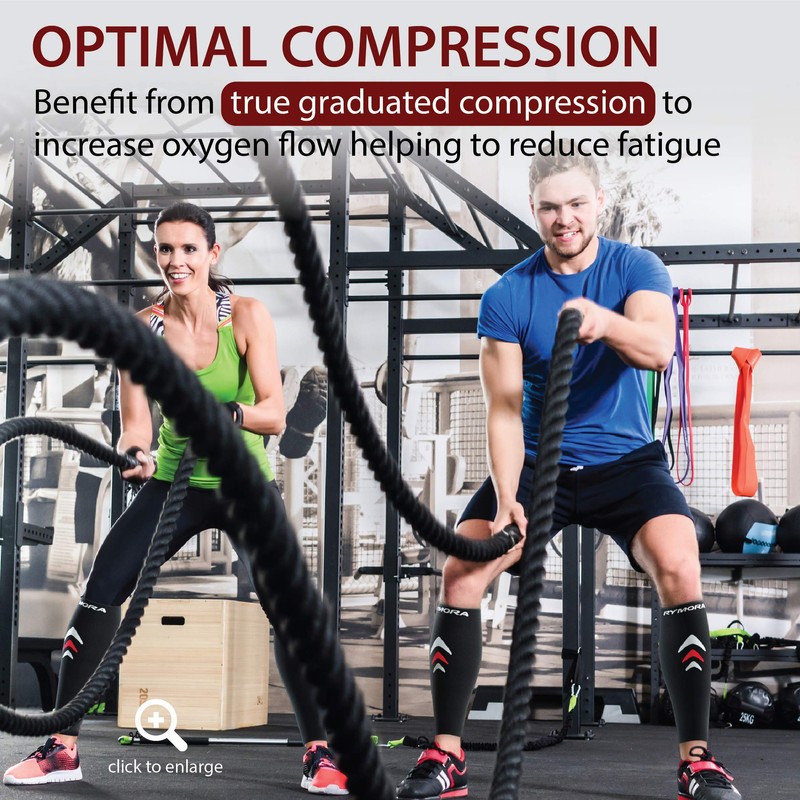 Calf Compression Sleeves for Men & Women (Ideal for Sports,