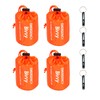 GOGOOD 4 Pack Emergency Bag Survival Bivvy Sack with Whistles,