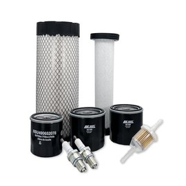 HERO Maintenance Filter Kit For Wright WSZK61SFX850E-49S Stand-On Mower Filters Compatible With OEM 110137038 110137039 490657010 34490003 BPR4ES 34490002 With Kawasaki FX850E 27HP Engine