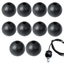 10 Pack Cable Ball Stopper, WizeFolk Fitness Limiter Gym Wire Attachment Cable Pulley Attachments for Gym Ball Stopper, Gym Machine Accessories