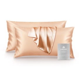 Larlary Seidenkissenbezug 40x80 (2er Set) - Orange - 90% Seide, 10% Baumwolle, Für Kissenbezug 40x80 cm - Kissenhülle - Weich und Hypoallergen