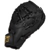 ZETT BSFB56923L Soft Baseball/Softball Catch/First Mitt, Writex, Right Throw, Black