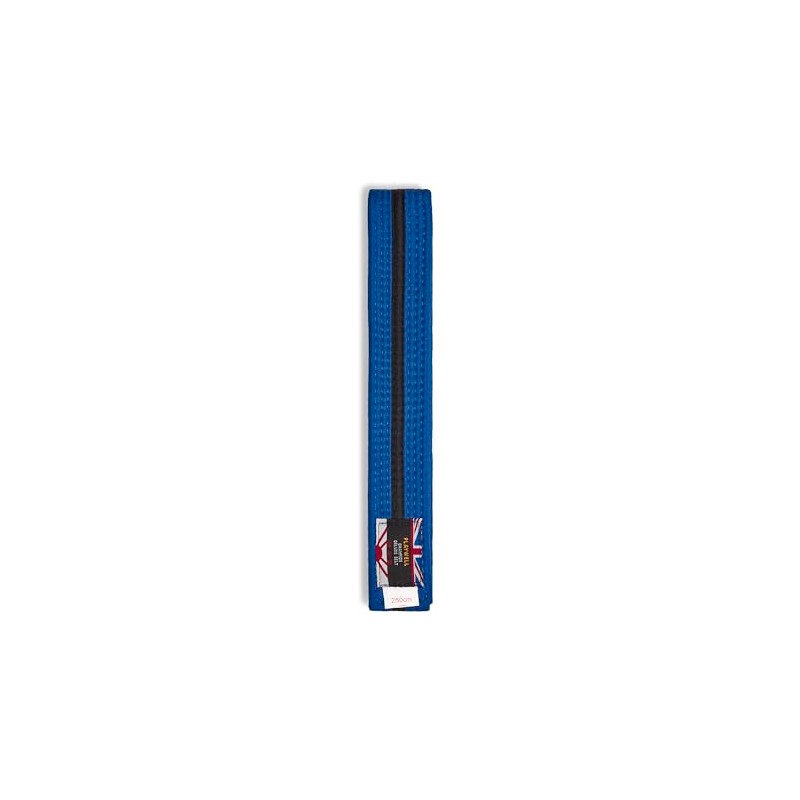 Martial Arts Cotton Coloured Belt With Black Stripe Grading Belt