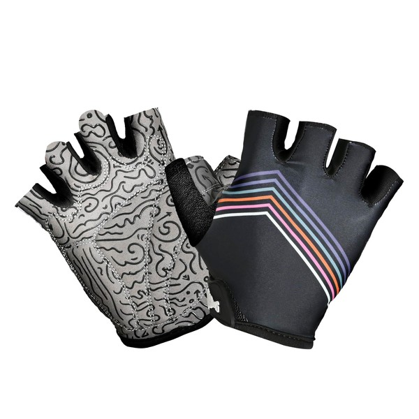 EDSRDPLT Kayak Gloves Half Finger Padded Palm Sailing Gloves UPF50+