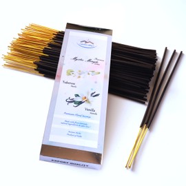 Aroma Valley Incense Sticks - Lavender and Lilac Artisan Blend - Premium Quality Hand-Dipped Natural Incense - 75 Grams - 50+ Sticks - Uplifting, Calming, Stress-Relief, Relaxation - Garden & Patio