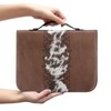 Mumeson Cow Print Bible Cover Bible Protector with Durable Handle