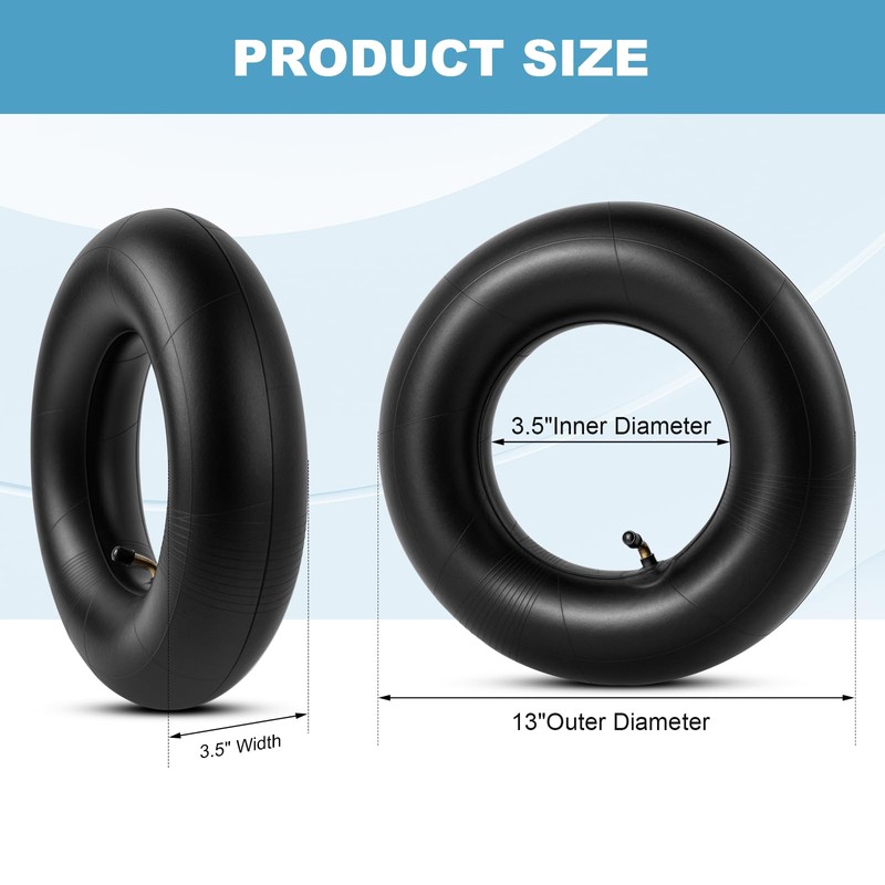Hsupawa Replacement Inner Tubes 4.10/4.00/3.50-6 (13 x 4.00-6) with TR87