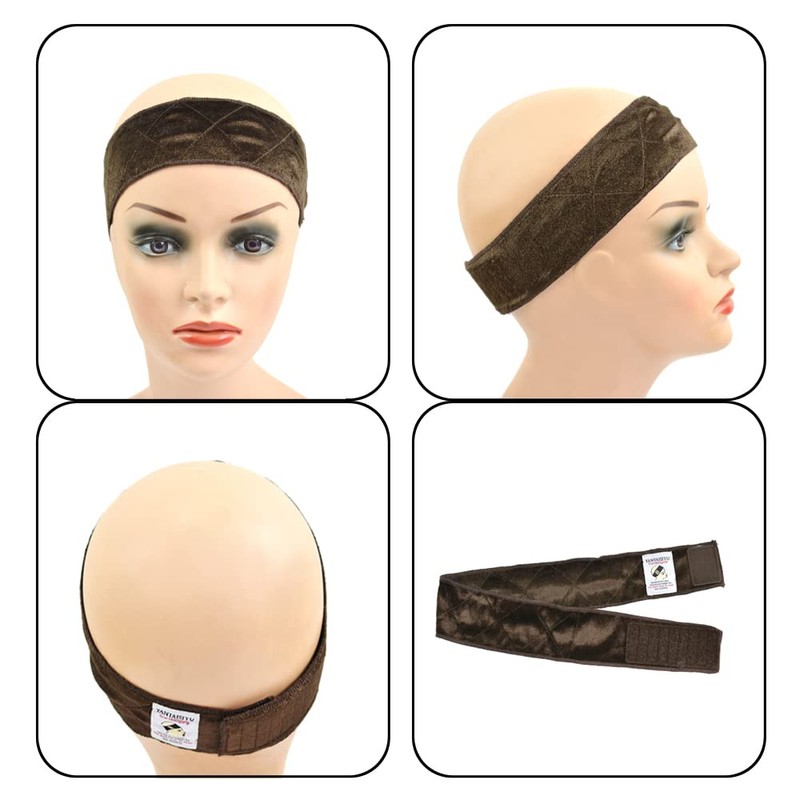 YANTAISIYU Wig Grip Headband Adjustable Wig Scarf Wig Grip Band