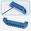 ECSiNG 2pcs 8 Hole Bridge Terminal Blocks Copper Terminal Block