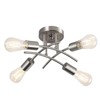 Eidonta Industrial 4-Light Semi Flush Mount Ceiling Light Fixture, Modern
