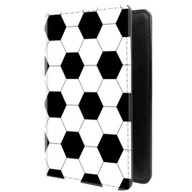PU Leather Passport Holder Travel Wallet RFID Blocking Card Case Cover With Unique Pattern (Soccer football texture £