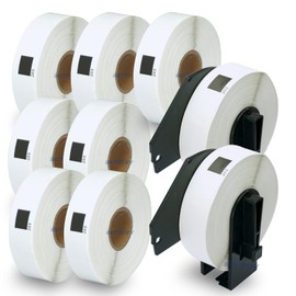 BETCKEY Compatible Multi-Purpose Labels Thermal Paper for Brother Brother DK-1203 (17mm x 87mm) Compatible with Thermal Label Printers QL-800 QL-820NWB QL-700 QL-550 QL-720NW QL-650TD [10 Rolls + 2pcs
