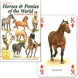 ニチユー(Nichiyu) トランプ 馬 [正規品]【ホース・オブ・ワールド Horses & Ponies of the World Playing Cards】"コレクター必見！世界の馬とポニーのトランプ"