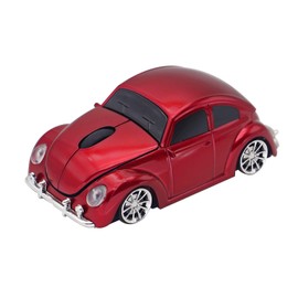 Aikchi Wireless Sports Car Mouse, 3D Optical Mouse for Desktop Laptop PC, Computer Mice for JKC (Red)