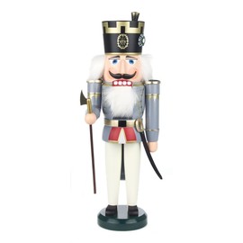 Seiffener Volkskunst German Nutcracker Officiant, Height 38 cm / 15 inch, Original Erzgebirge SV 11206