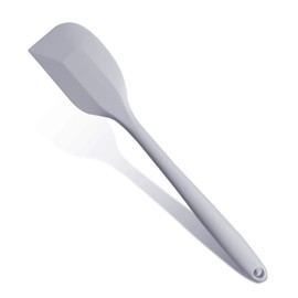 Gray Rubber Spatula for Kitchen Use, DUFEIMOY 10.8In Silicone Spatulas for Cooking Heat Resistant, Flexible Small kitchen Spatula for Kitchen Nonstick Cookware, Seamless & Dishwasher Safe