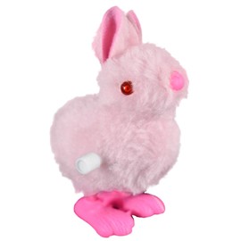 NOVELTY GIANT WWW.NOVELTYGIANT.COM Wind Up Hopping Bunny Easter Egg Bunny 2 Pack (Pink)