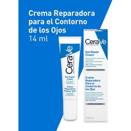 CeraVe Crema Reparadora Contorno de Ojos, con Ceramidas y Ácido Hialurónico, para Ojeras y Bolsas, Hidratante, Apto para Pieles Sensibles, No Comedogénica, 14 ml