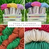 Macrame Yarn, 5 mm x 100 m, Cotton Cord Yarn