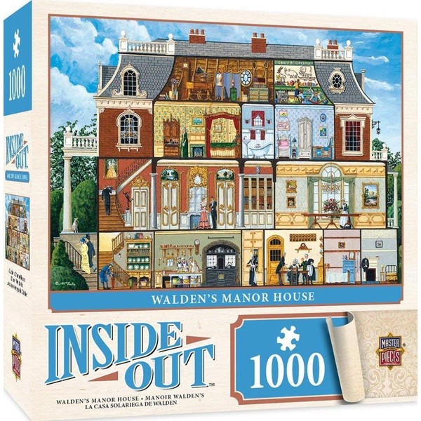 MasterPieces Inside Out Jigsaw Puzzle, Walden's Manor House, Featuring Art by Art Poulin, 1000 Pieces