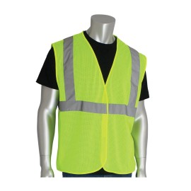 PIP PIP 302-MVGLY-XL Hi-Vis Yellow Hook & Loop X-Large Vest