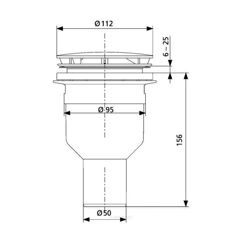 SANIT SHOWER DRAIN 90 MM