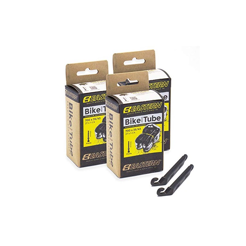 Eastern Bikes 700c x 35/43 Premium Inner Tube Replacement Kit,